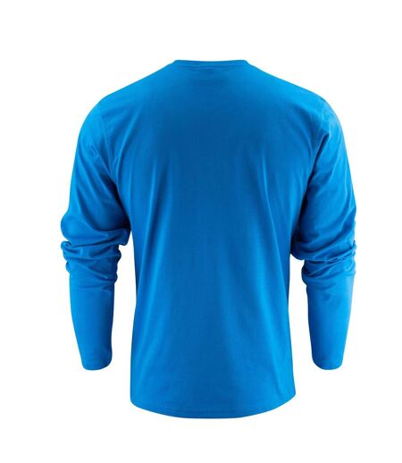 T-shirt Manches Longues Heavy Homme Bleu Océan Printer