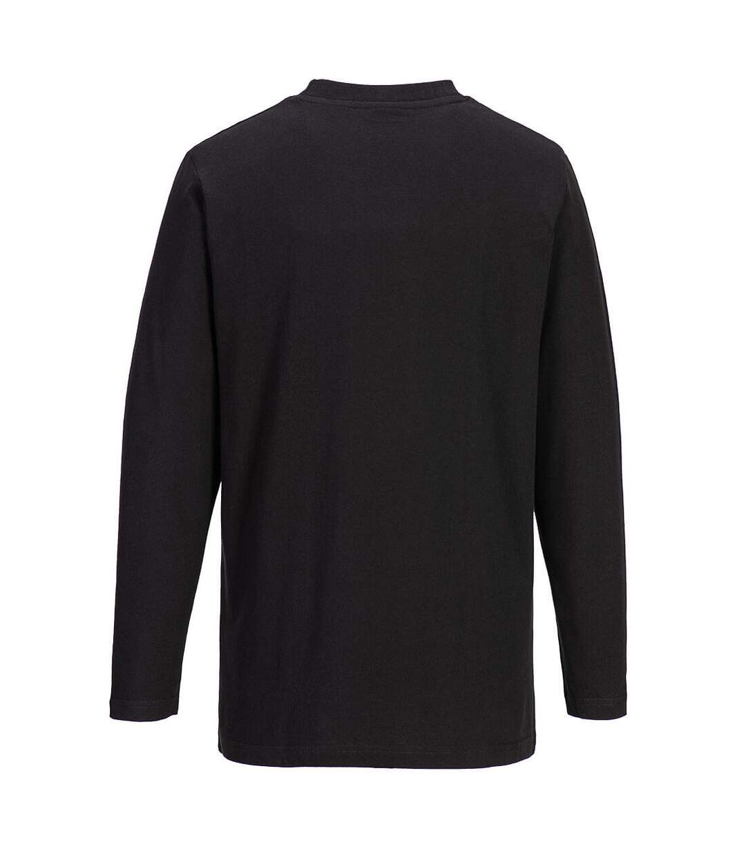 Mens long-sleeved t-shirt black Portwest