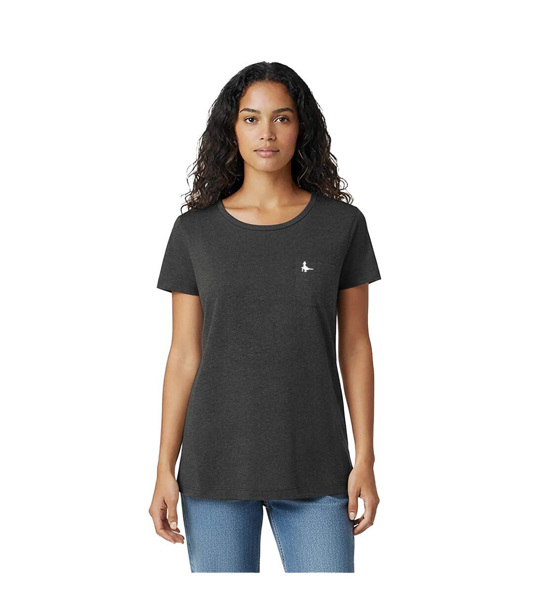 Womens/ladies Fullford Chest Pocket T-shirt Black Jack Wills-4