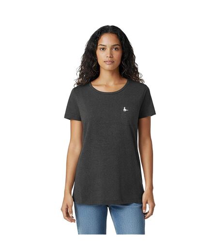 Womens/ladies Fullford Chest Pocket T-shirt Black Jack Wills