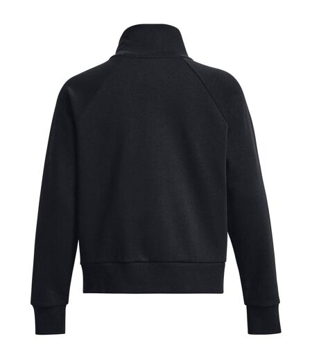 Womens/ladies Rival Half Zip Sweatshirt Black Under Armour