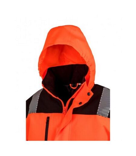 Result Veste Soft Shell de sécurité Safe-Guard pour adultes unisexe (Orange fluo/Noir) - UTPC3755