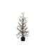 Plante Artificielle Arbre & Feuilles 71cm Noir & Or