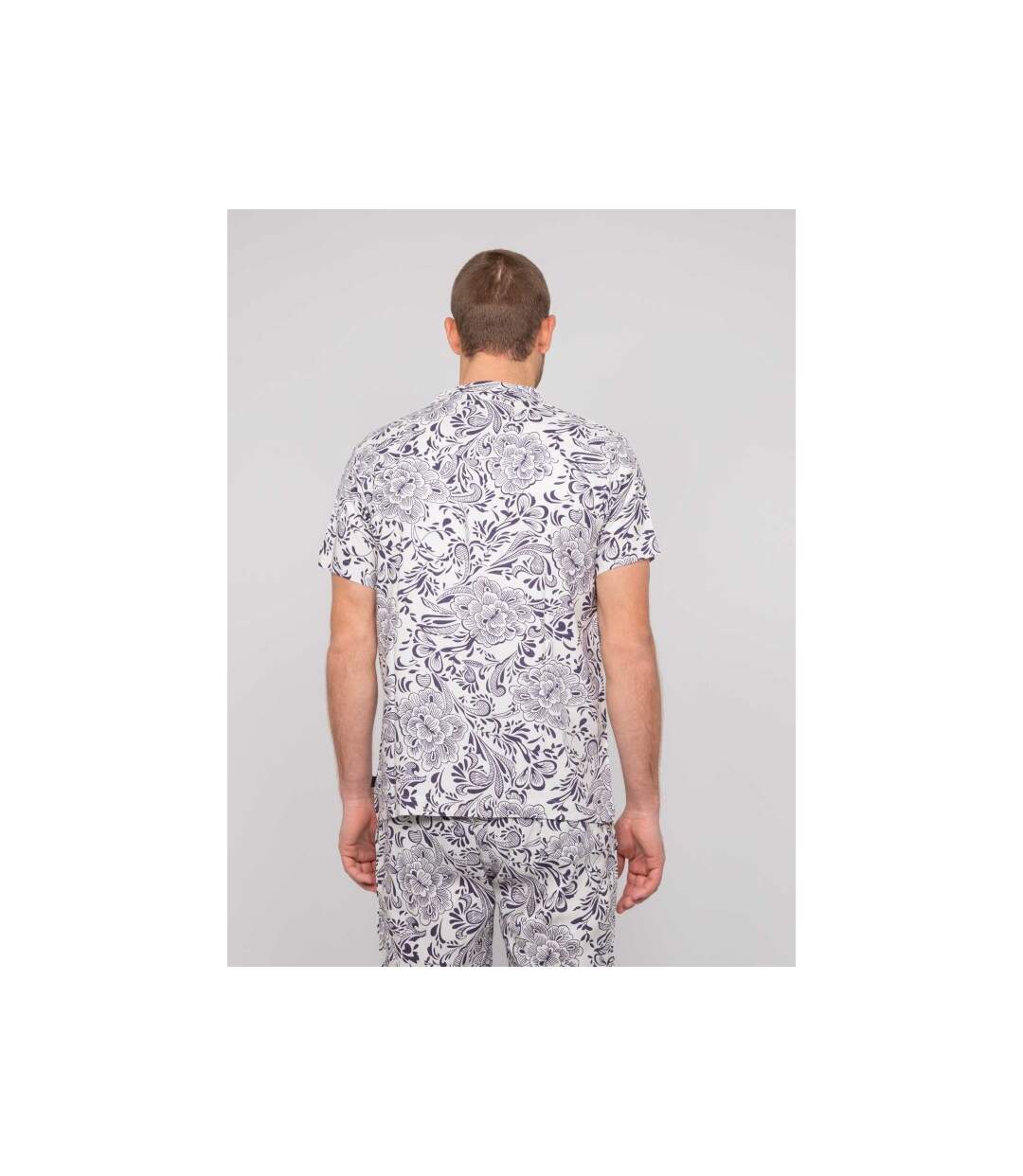 Chemise manches courtes motifs DONUPO-2