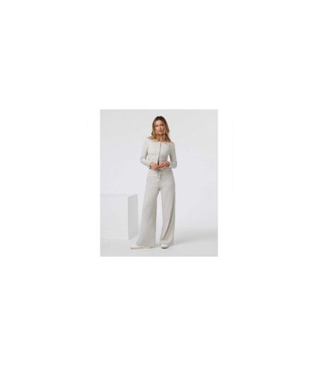 Pantalon Large Femme Halo Essential Écru Chiné Vuori
