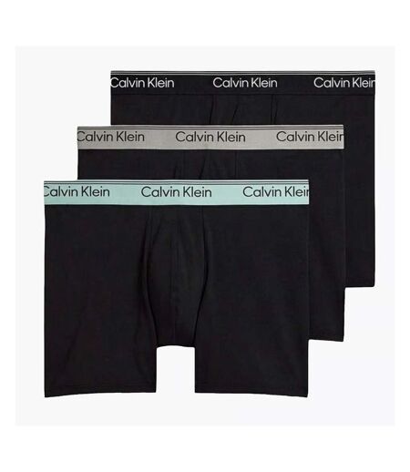 X3 boxers noir/gris/vert calvin klein jeans boxer brief