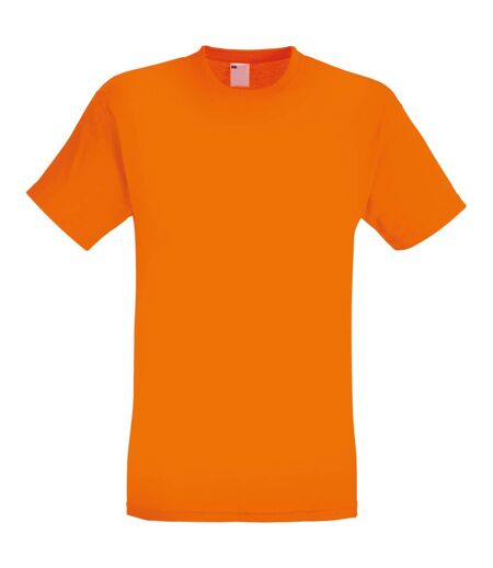 Mens Short Sleeve Casual T-Shirt (Bright Orange) - UTBC3904