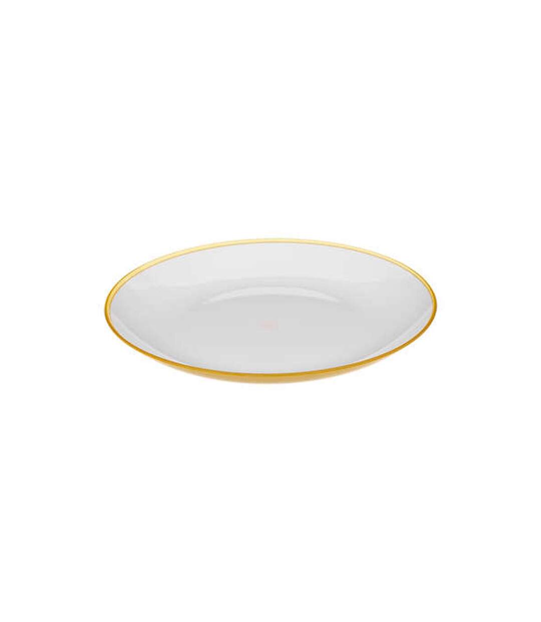 Lot de 6 Assiettes Plates Réutilisables Square 25cm Moutarde-2