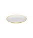 Lot de 6 Assiettes Plates Réutilisables Square 25cm Moutarde-2