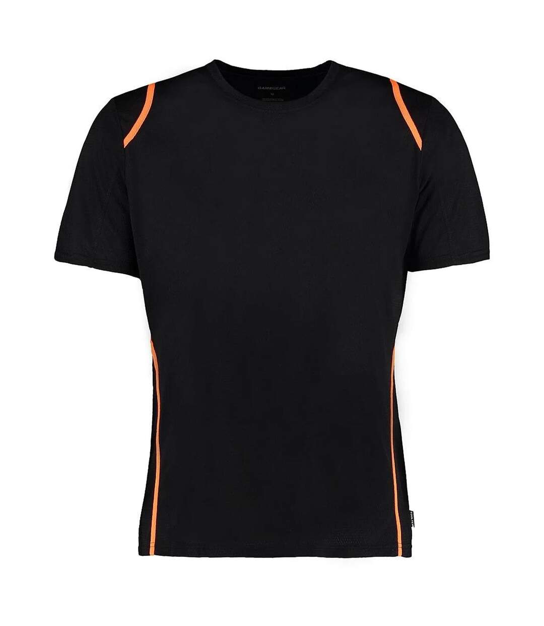 Cooltex T-shirt Homme Noir Orange Fluorescent GAMEGEAR-2