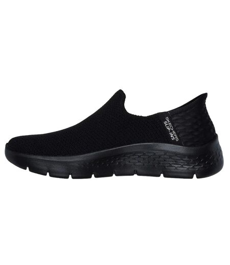 Womens/ladies go walk flex sunset view shoes black Skechers