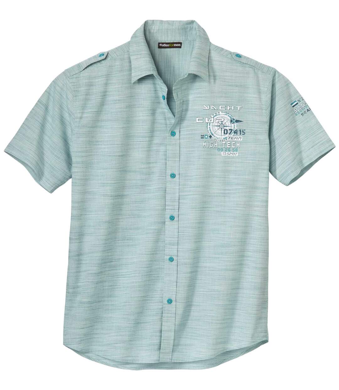 Letní košile z žíhané bavlny Atlas For Men