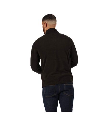 Regatta Mens Micro Zip Neck Fleece Top (Black) - UTRG1580