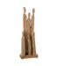 Statuette Déco en Bois 'Groupe de Personnages 60cm Naturel-1
