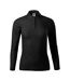 Polo Manches Longues Femme Noir Malfini-1