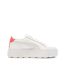 Baskets blanches/rose femme puma karmen-2