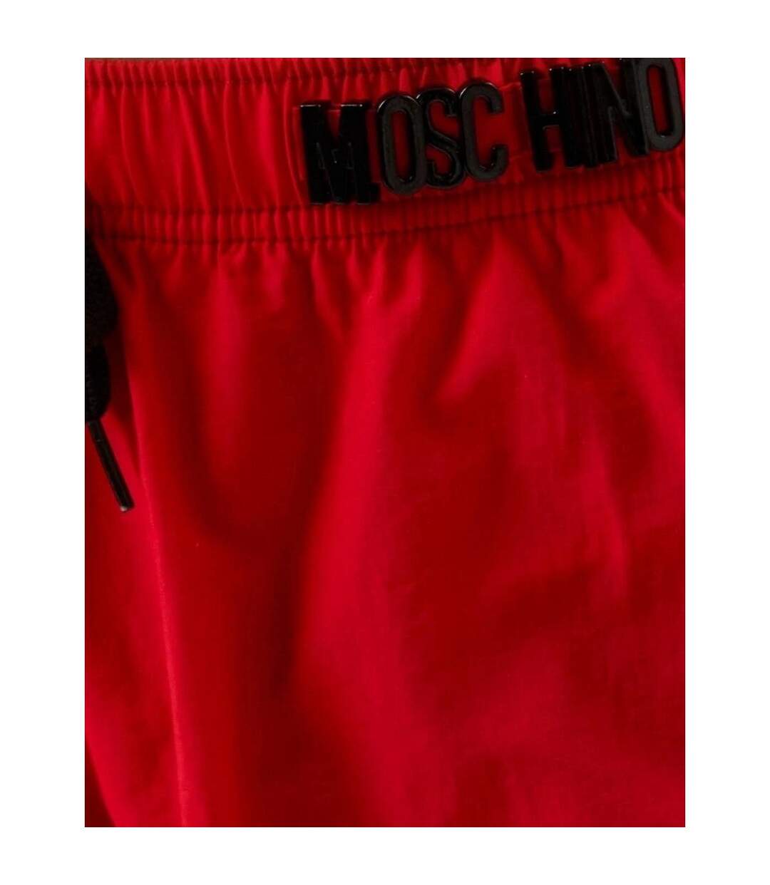 Short De Bain Motif/style Logo Métallique Homme Rouge Moschino-4