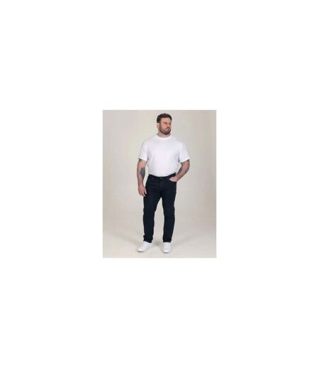 D555 Chino Extensible Et Effilé Motif/style Uni Kelvin Homme Bleu Marine Duke