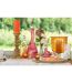 Carafe en Verre Lignes Anastasia 39cm Rouge-4
