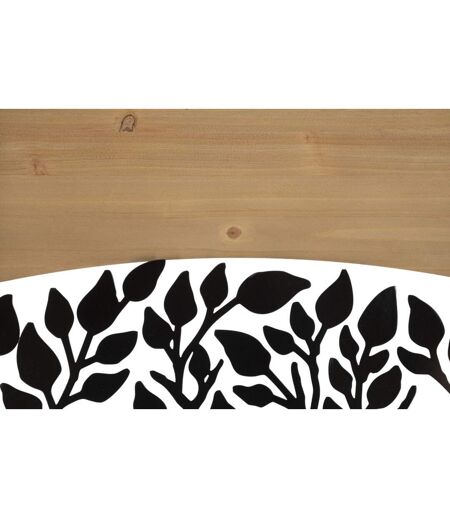 Lot de 3 Décorations Murales Encadrées Arc 105cm Noir & Naturel