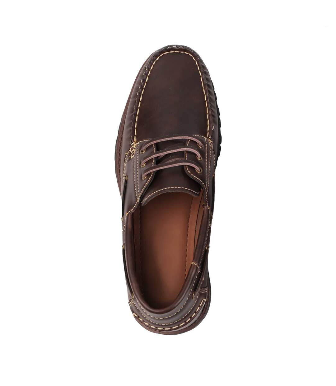 Chaussures bateau isaac homme marron Where´s That From-3