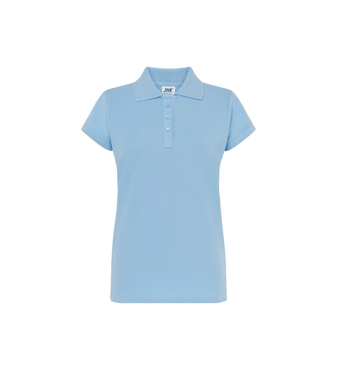 Womens/ladies Regular Polo Shirt Sky JHK-1
