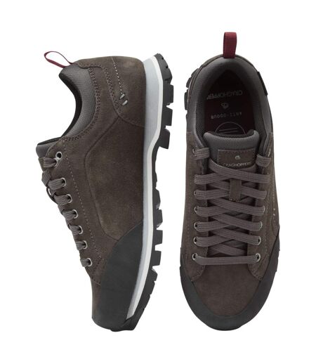 Mens Jacara 2 Leather Trainers Dark Grey Craghoppers