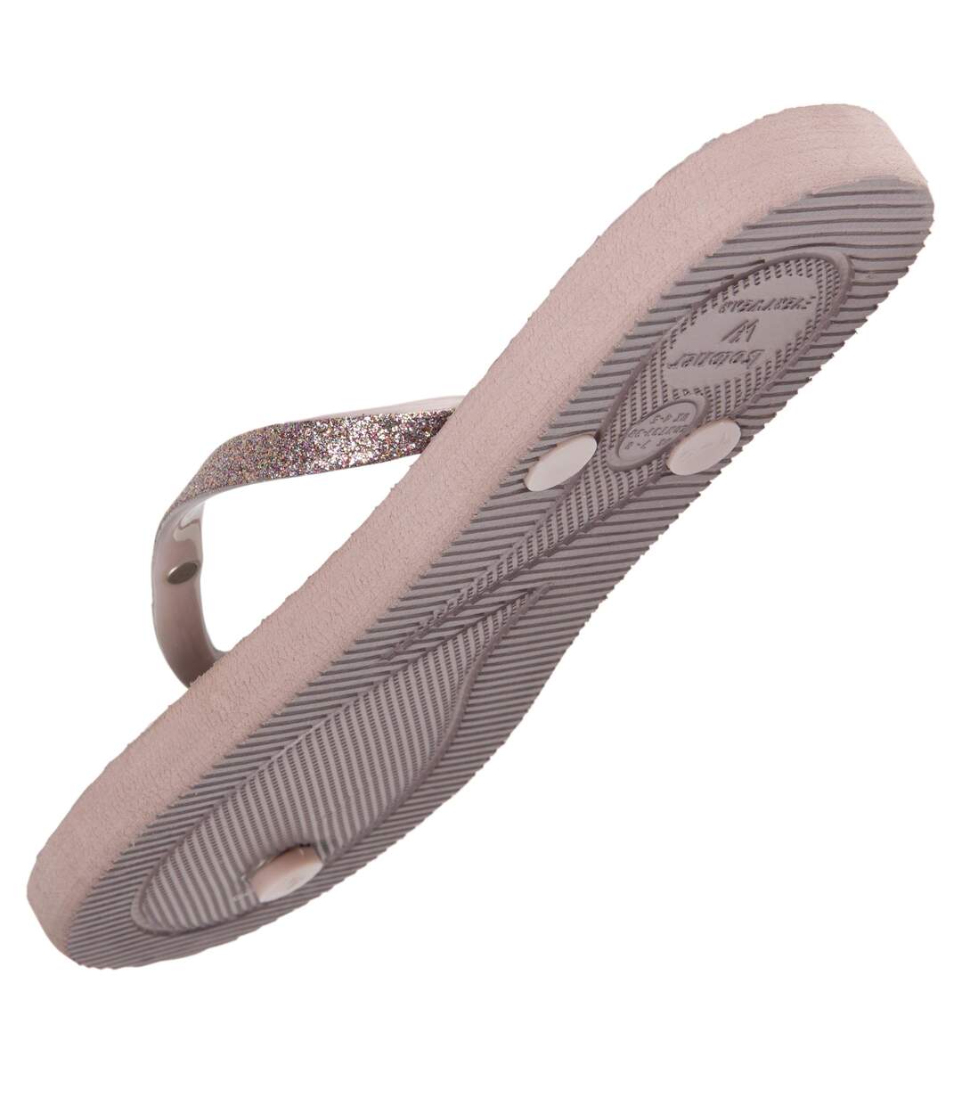 Isotoner Tongs femme confortable imprimé et tiges à paillettes-5