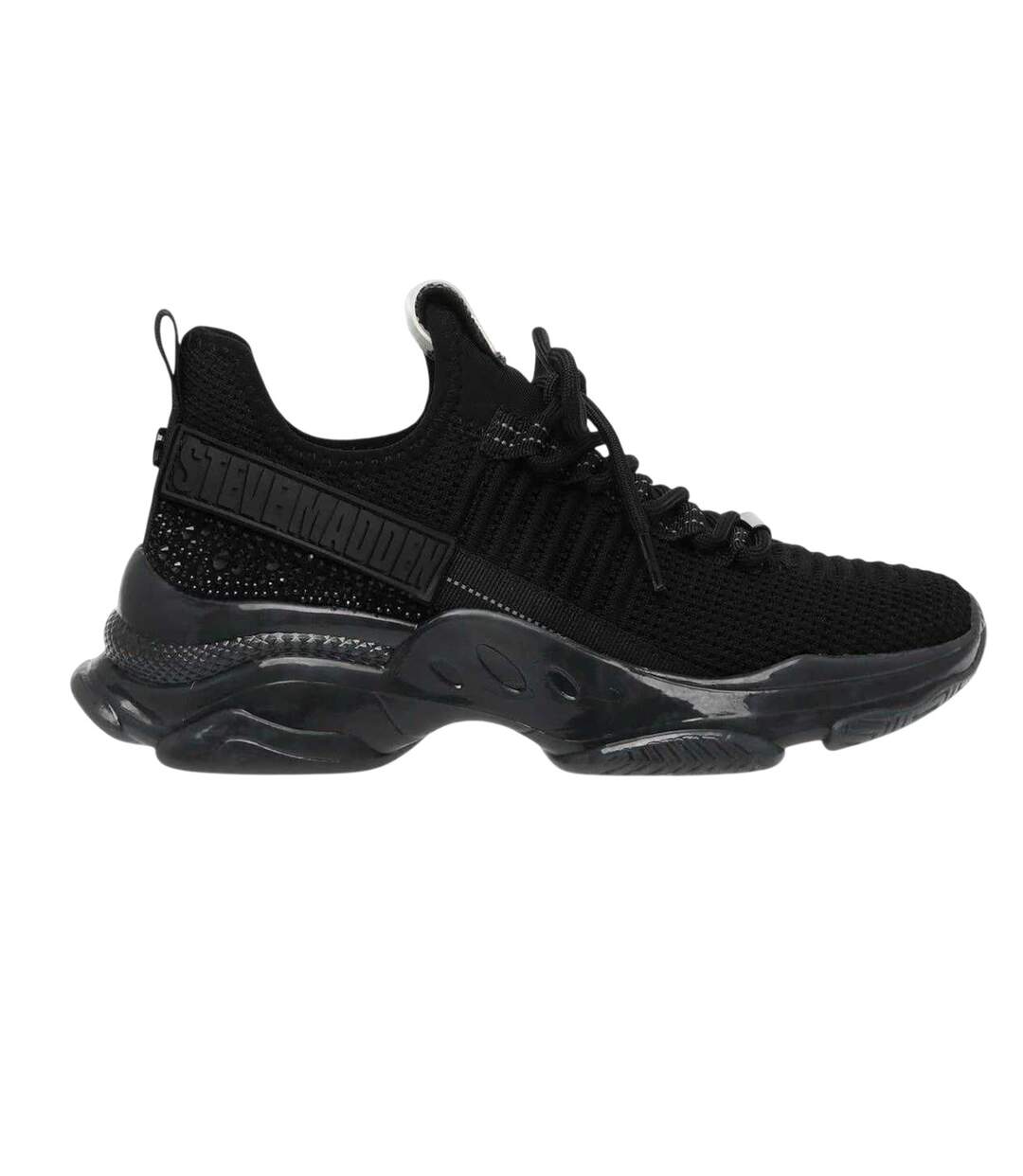 Womens/ladies Maxilla-r Trainers Black Steve Madden-1