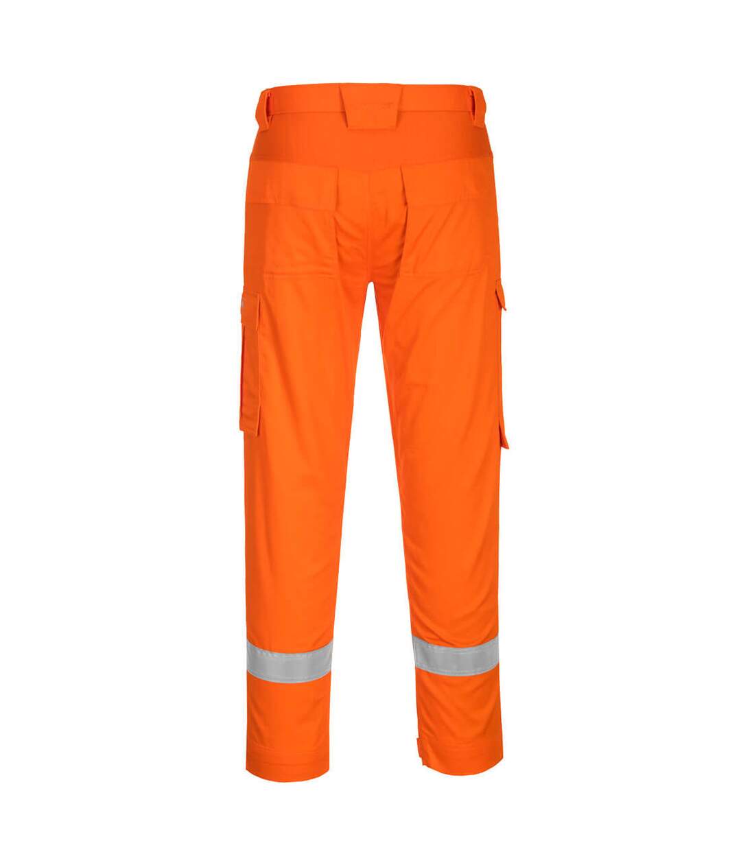 Mens bizflame plus panelled work trousers orange Portwest-2