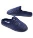 Women's Blue Velour Slippers