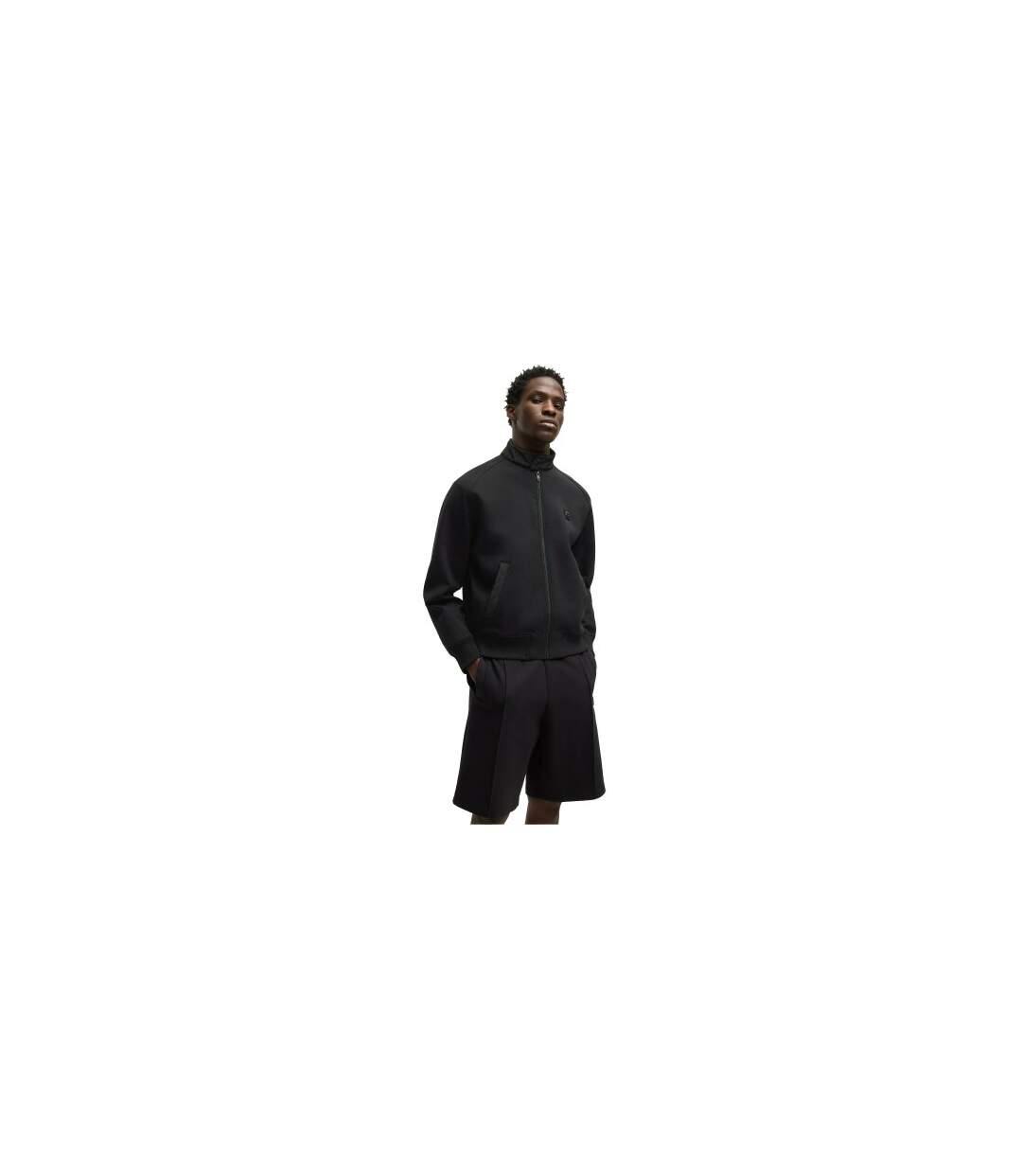 Mens Diwano Fleece Jacket Black Hugo-1