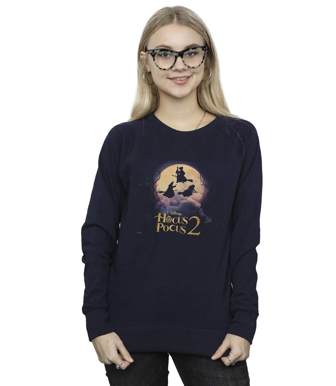 Disney - Sweat HOCUS POCUS WITCHES FLYING - Femme (Bleu marine) - UTBI15708-2