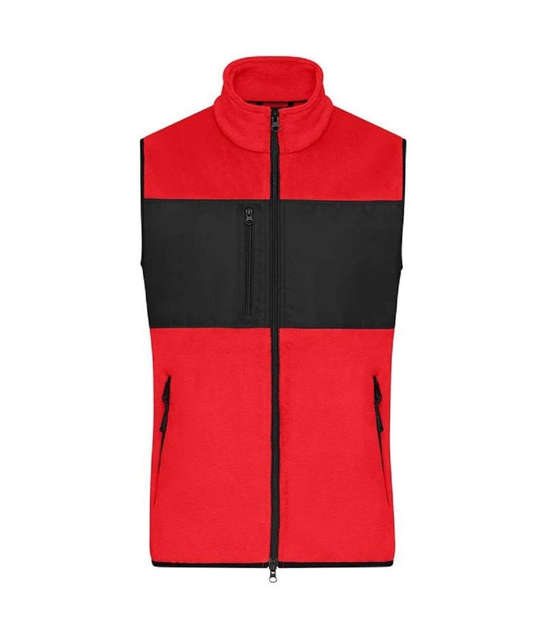 Gilet polaire sans manches - Homme - JN1310 - rouge