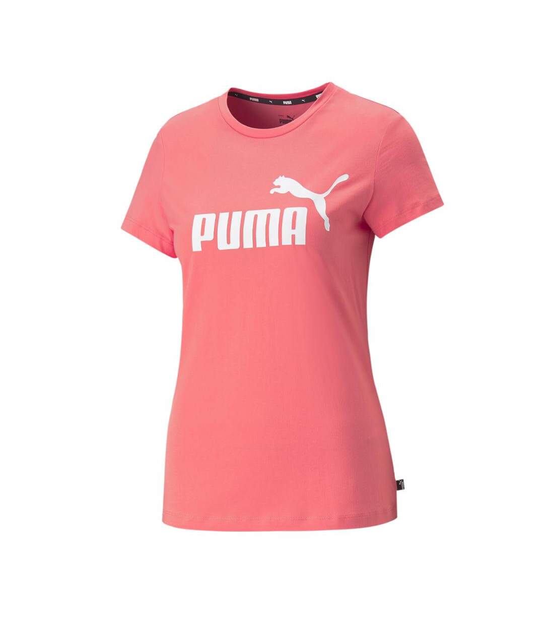 T-shirt Rose Fluo Femme  Puma Logo 586775 - XS-1