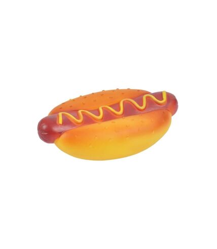 Paris Prix - Jouet Pour Chien hot Dog 15cm Orange