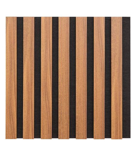Lot de 3 Panneaux Déco Colva 30x30cm Marron