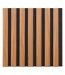 Lot de 3 Panneaux Déco Colva 30x30cm Marron-2