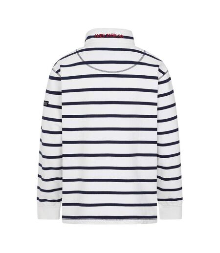 Sweat Motif/style Rayé Homme Blanc Lazy Jacks