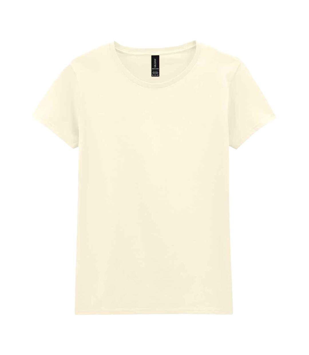 Womens/ladies cotton heavy t-shirt off white Gildan-1