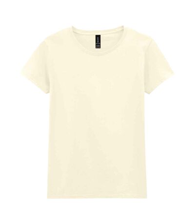 Womens/ladies cotton heavy t-shirt off white Gildan