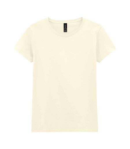 Womens/ladies cotton heavy t-shirt off white Gildan