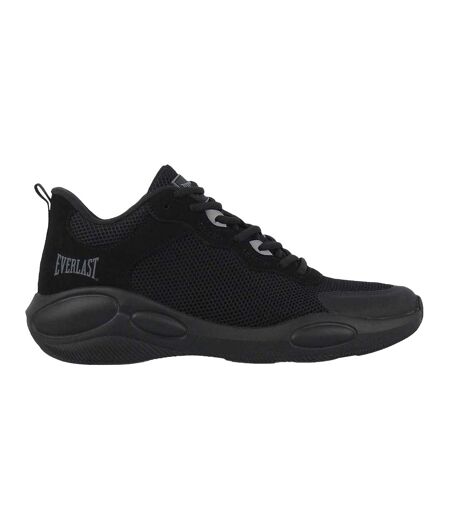 Mens Crossover Mesh Basketball Trainers Black Charcoal Everlast