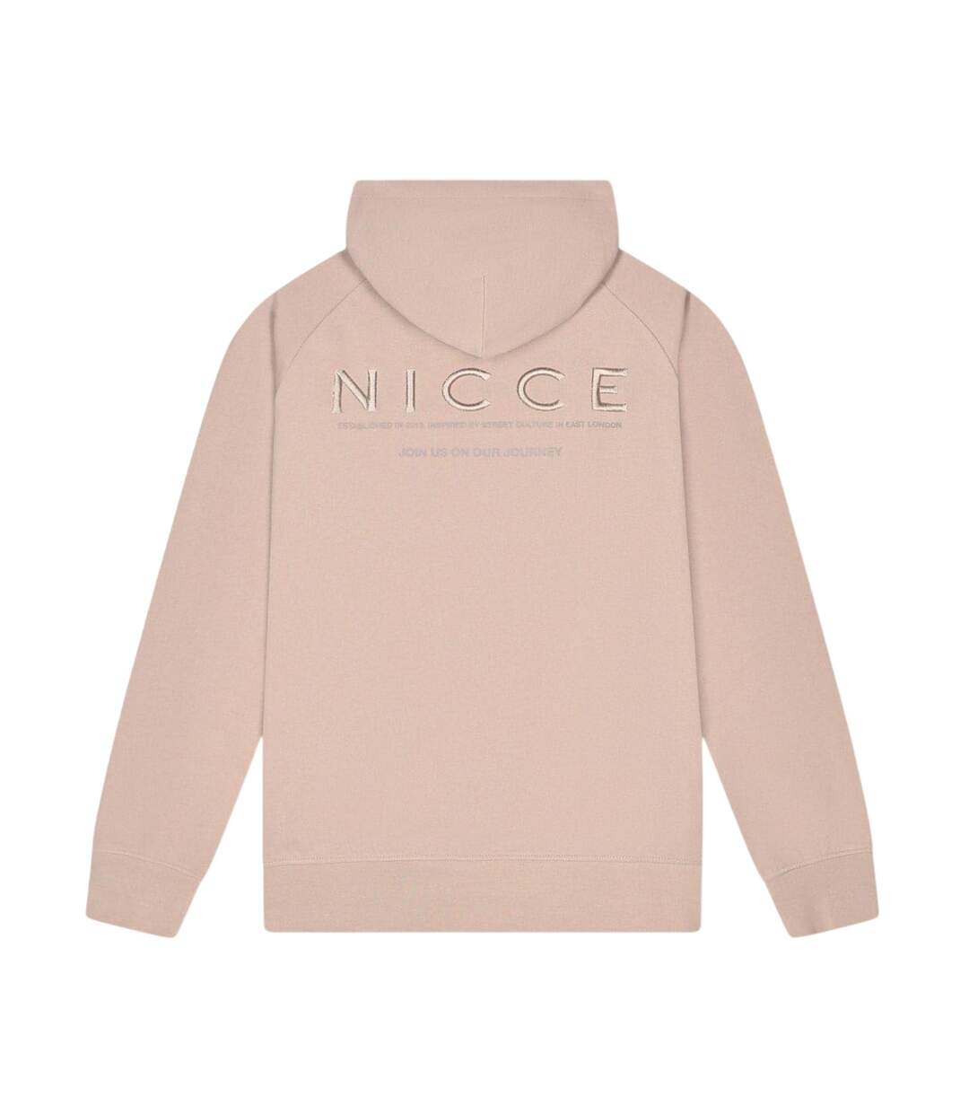 Mens Embroidered Hoodie Ash Grey Nicce-2