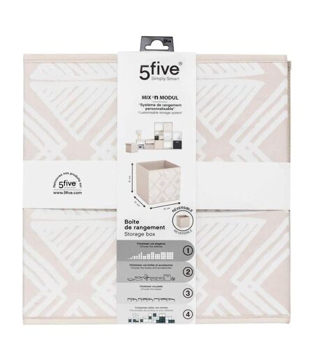 Boîte de Rangement Réversible Bohema 31x31cm Beige