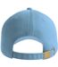 Unisex adult fraser 6 panel organic cotton baseball cap columbia blue Atlantis