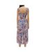 Robe bleu/beige/rose femme vero moda menny-2