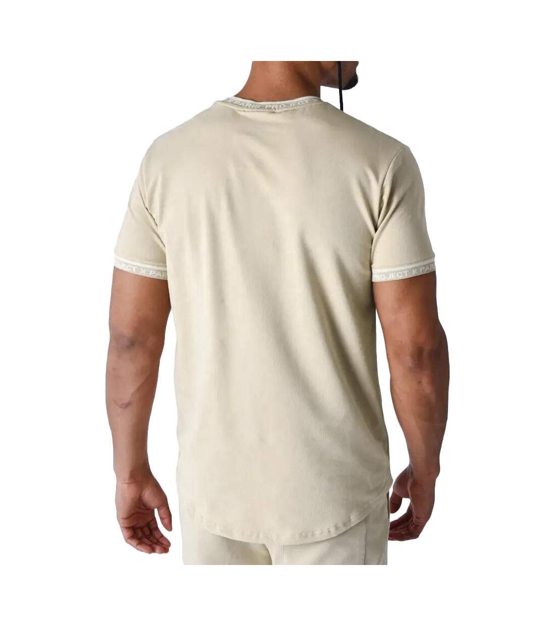 T-Shirt beige/blanc homme project x paris 2511114-2