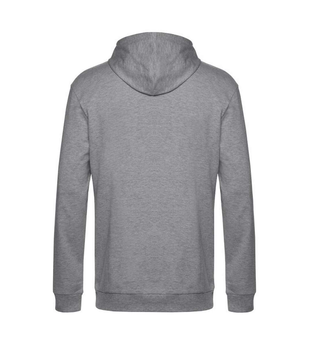 Mens hoodie heather grey B&C