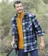 Kockovaná vrchná flísová košeľa Drevorubač Atlas For Men
